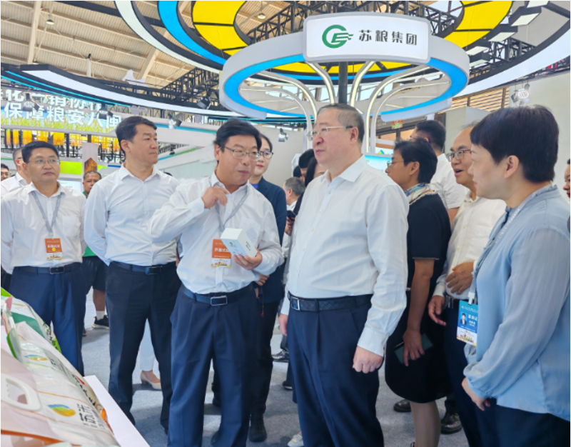 江苏组团参加第七届中国粮食交易大会展示粮食产业强省风采